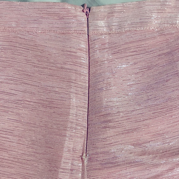 Forever 21 Flat Front High Waisted Shorty Shorts, Pink Silver | M - Picture 8 of 8